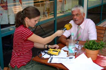 Bürgermeister Huhn im Interview mit Radio-Bonn-Rhein-Sieg
