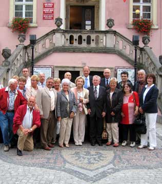Die Siegburger Gruppe mit Vize-Bürgermeister Erich Nießen