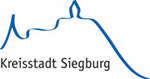 Das Bild zeigt das Siegburg Logo, die Silhouette vom Michaelsberg