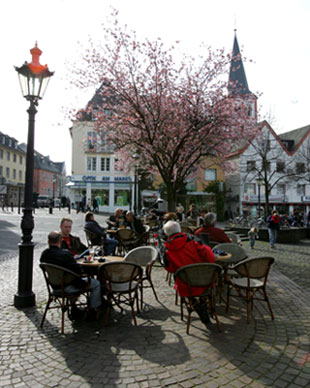 Das Bild zeigt den Siegburger Marktplatz