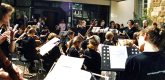 Das Bild zeigt das Orchester 
