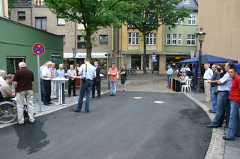 Das Bild zeigt das Straßenstück am Kleiberg