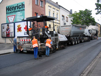Straßenbauarbeiten in der Aulgasse