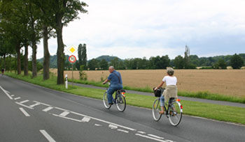 Das Bild zeigt Fahrradfahrer