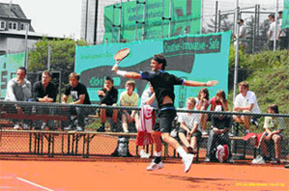 Das Bild zeigt das Tennisspiel