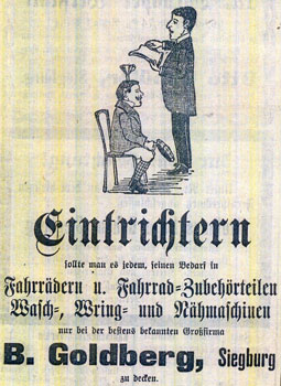 Eintrichtern, B. Goldberg, Siegburg