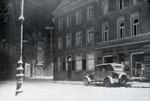 Das Bild zeigt ein Winterbild vor 80 Jahren