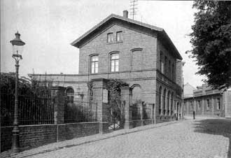 Das Gaswerk in der Ringstraße im Jahr 1898