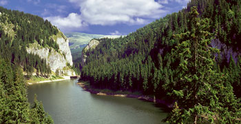 Karpaten, Bucegi-Gebirge, Klamm Tatarul